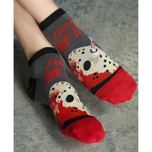 Step into Spooky Season with Friday the 13th Ankle Socks – Horror Classic Style - Picture 2 of 5